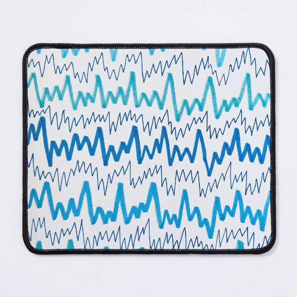 Item preview, Blue Zig Zag Pattern designed and sold by CosmicHeartSeed.
