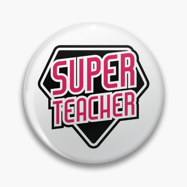 Item preview, Super Teacher - Education Teaching Hero designed and sold by MarkFiveDesign.