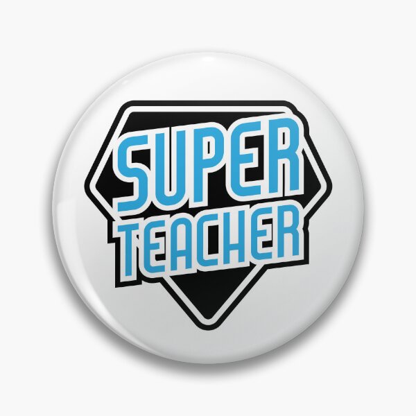 Item preview, Super Teacher - Education Teaching Hero designed and sold by MarkFiveDesign.