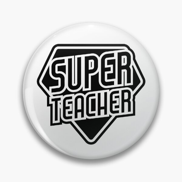 Item preview, Super Teacher - Education Teaching Hero designed and sold by MarkFiveDesign.