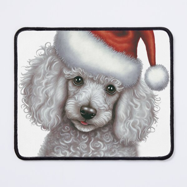 Item preview, White Toy Poodle Puppy Christmas Design designed and sold by Deanna Cathcart.