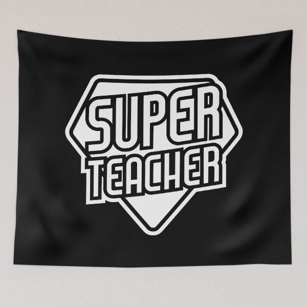 Item preview, Super Teacher - Education Teaching Hero designed and sold by MarkFiveDesign.