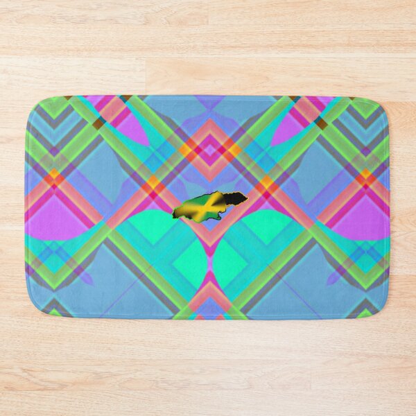 Item preview, UNFORGETTABLE WEST INDIES CHRISTMAS SOUVENIRS - UNIQUE ABSTRACT CARIBBEAN GEOMETRIC PATTERN - GREATJAMAICAN VIBES FLAG INSPIRATION designed and sold by Ralek.