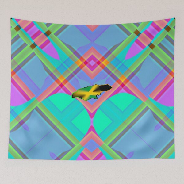 Item preview, UNFORGETTABLE WEST INDIES CHRISTMAS SOUVENIRS - UNIQUE ABSTRACT CARIBBEAN GEOMETRIC PATTERN - GREATJAMAICAN VIBES FLAG INSPIRATION designed and sold by Ralek.