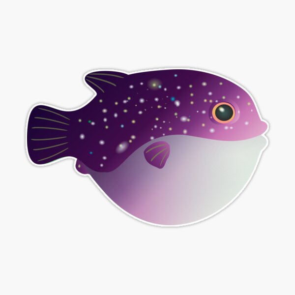 puffer fish blow fish purple galaxy cute pufferfish Kids T-Shirt for Sale  by MiraNomegusta