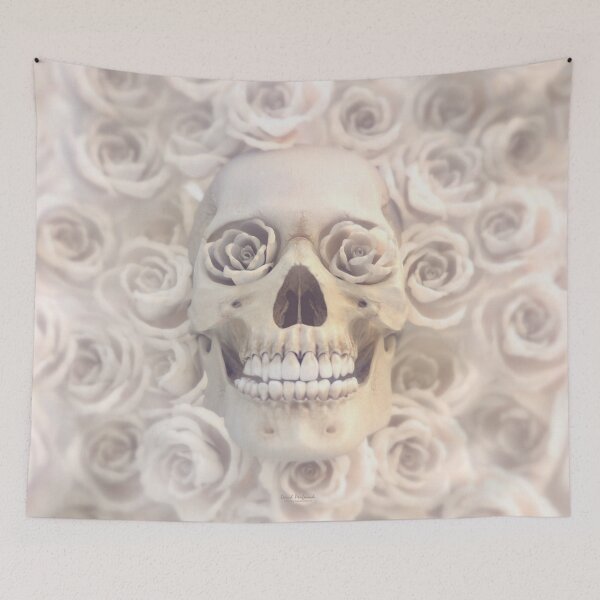 Item preview, Skull Roses White designed and sold by DavidPenfound.