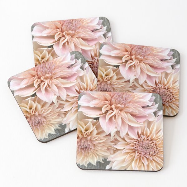 Item preview, Cafe Au Lait Dahlia - Blush Dahlia - Pink Dahlia designed and sold by idlewildblooms.
