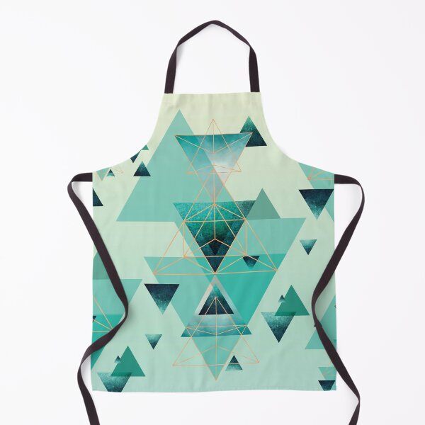 Item preview, Geometric Triangle Compilation in teal, aqua and rose gold designed and sold by UrbanEpiphany.