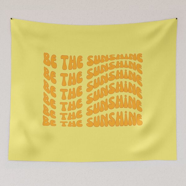 Item preview, Be the sunshine retro 70s aesthetic word repeat designed and sold by LaurenPittaway.