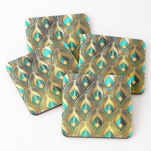 Item preview, Golden futuristic patterns texture designed and sold by IA-Power.