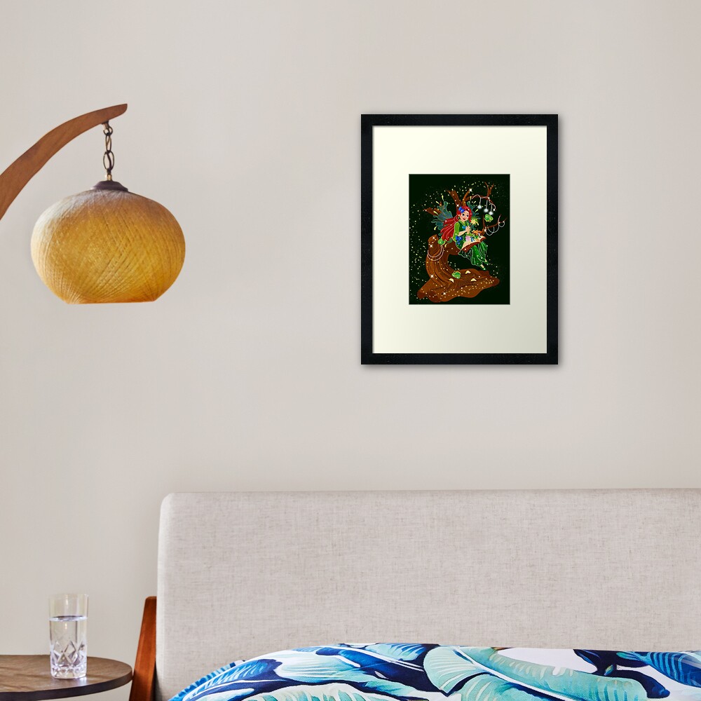 Item preview, Framed Art Print designed and sold by FairyBookClub.
