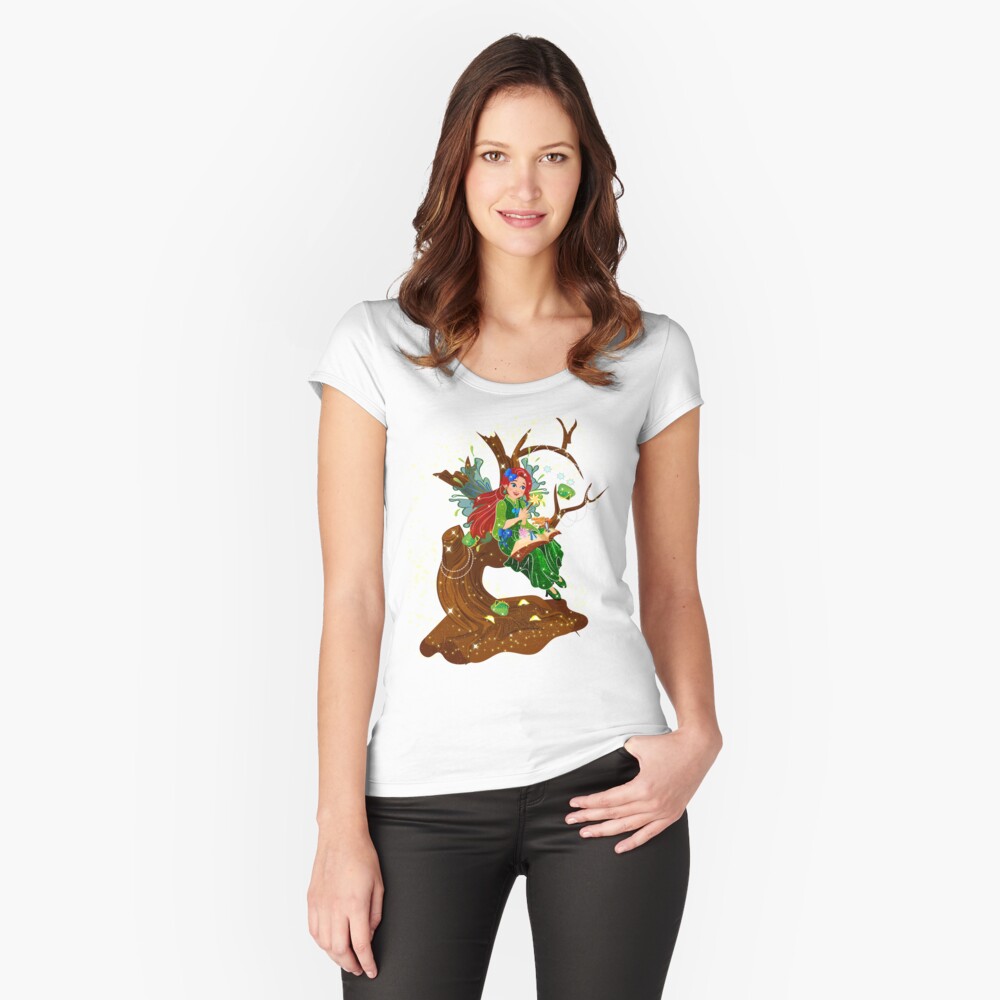 Item preview, Fitted Scoop T-Shirt designed and sold by FairyBookClub.