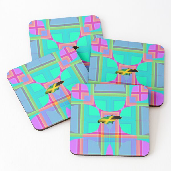 Item preview,  UNFORGETTABLE WEST INDIES CHRISTMAS SOUVENIRS - UNIQUE ABSTRACT CARIBBEAN GEOMETRIC PATTERN - GREATJAMAICAN VIBES FLAG INSPIRATION designed and sold by Ralek.