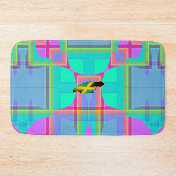 Item preview,  UNFORGETTABLE WEST INDIES CHRISTMAS SOUVENIRS - UNIQUE ABSTRACT CARIBBEAN GEOMETRIC PATTERN - GREATJAMAICAN VIBES FLAG INSPIRATION designed and sold by Ralek.