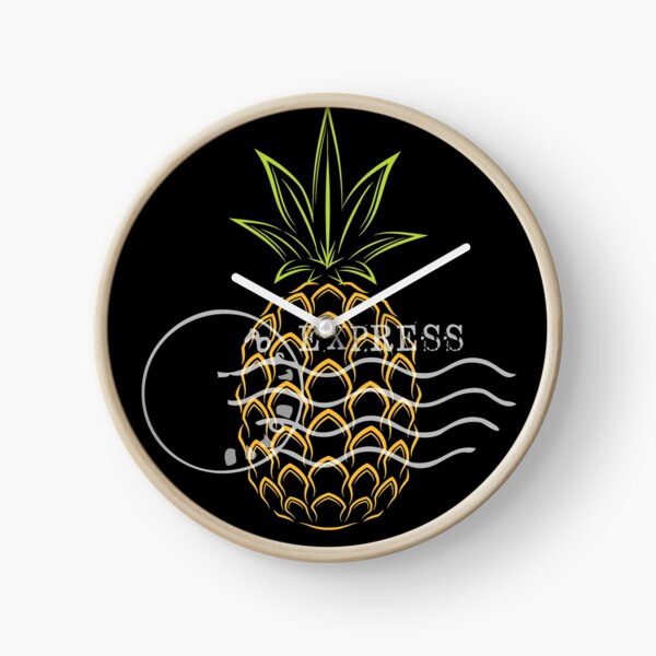 Pineapple Express Cannabis Strain Art Clock