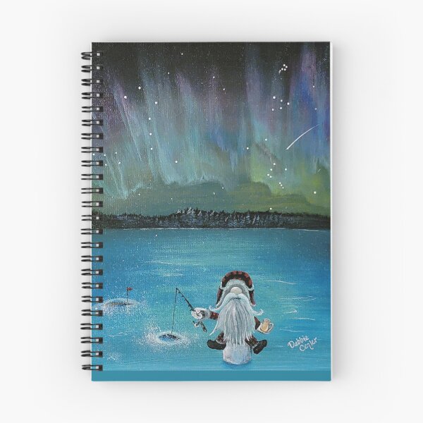 Item preview, Gnome Ice Fishing under Aurora designed and sold by Debbie Center.