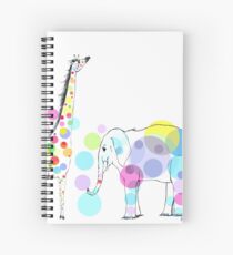 Kreise (Giraffe und Elly) Spiralblock