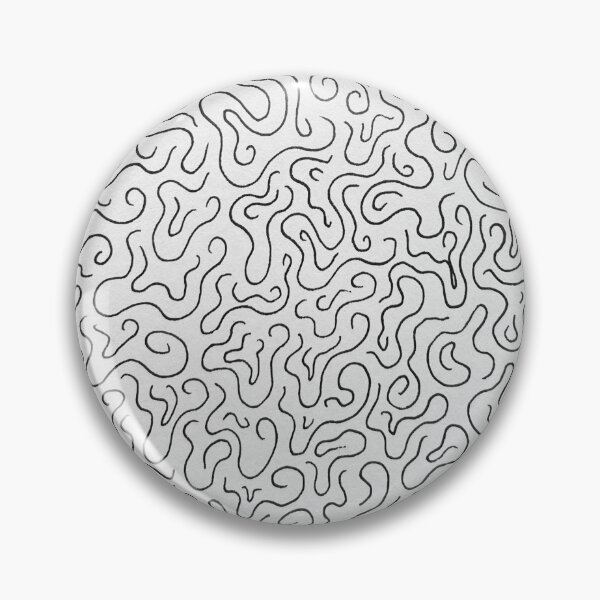Item preview, Black and White Squiggly Pattern designed and sold by CosmicHeartSeed.