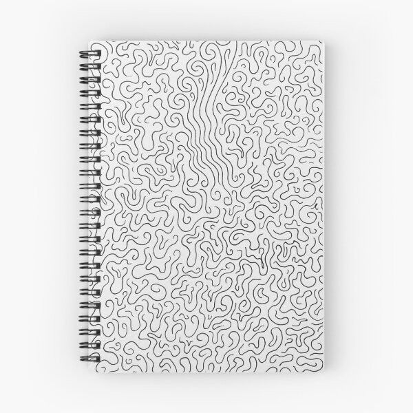 Item preview, Black and White Squiggly Pattern designed and sold by CosmicHeartSeed.