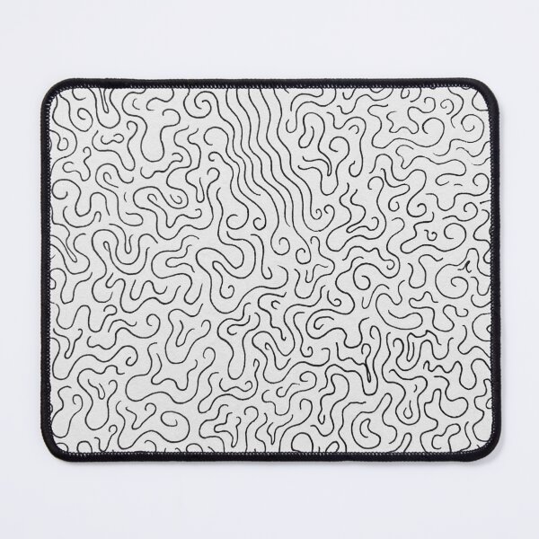 Item preview, Black and White Squiggly Pattern designed and sold by CosmicHeartSeed.