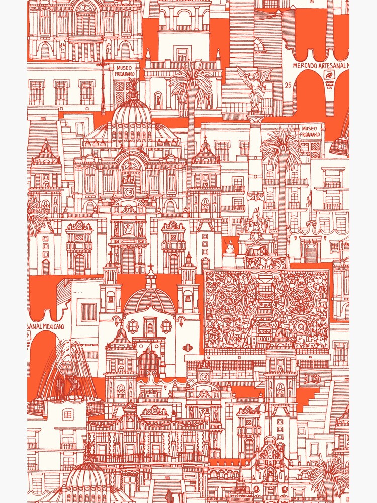 Thumbnail 4 of 4, Samsung Galaxy Phone Case, Mexico City toile fire designed and sold by scrummy.