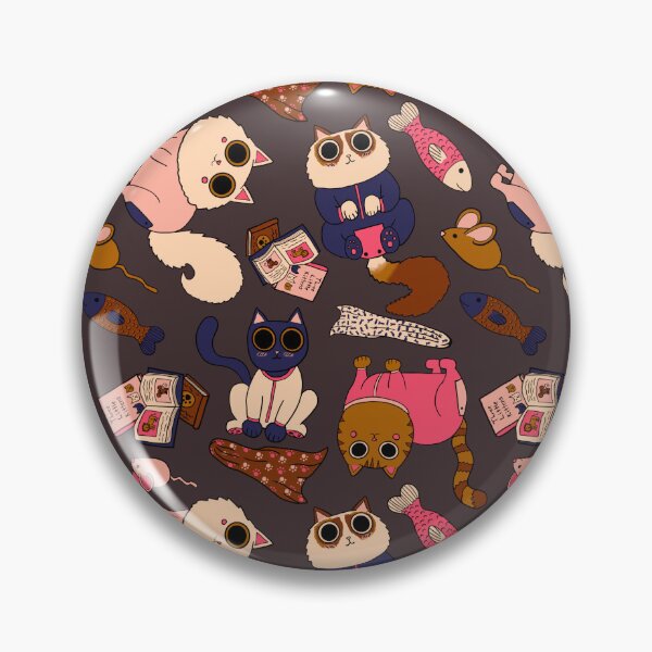 Item preview, Cats in Pajamas Pattern - Modern Fall Palette & Thunder Gray designed and sold by EcoElsa.