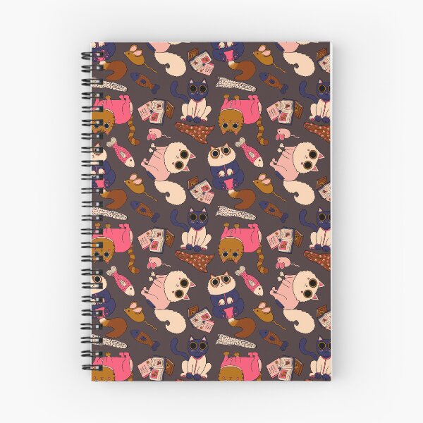 Item preview, Cats in Pajamas Pattern - Modern Fall Palette & Thunder Gray designed and sold by EcoElsa.