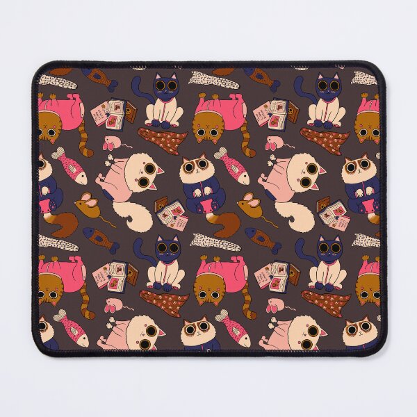 Item preview, Cats in Pajamas Pattern - Modern Fall Palette & Thunder Gray designed and sold by EcoElsa.