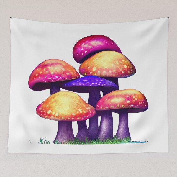 Item preview, Beautiful mushrooms Artwork designed and sold by The Love Quill.