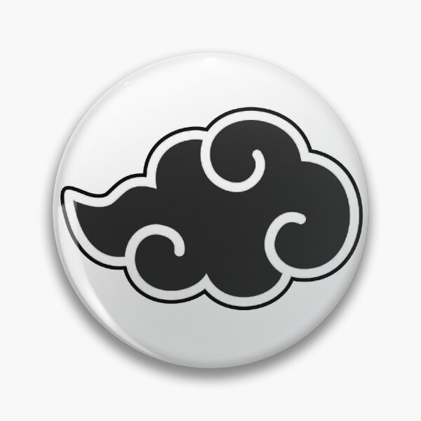 Item preview, Black and White Asian Cloud Anime Aesthetic designed and sold by kawaiicrossing.