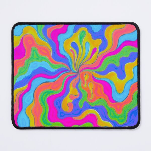 Item preview, Groovy Hippie Abstract Wavy Design designed and sold by CosmicHeartSeed.