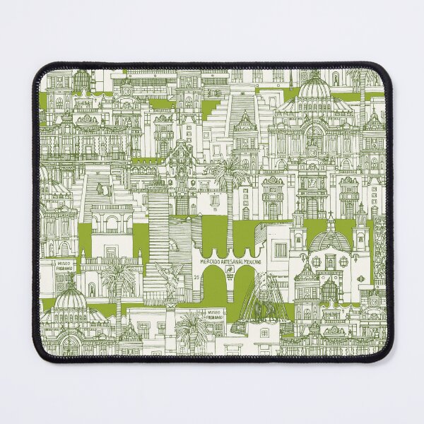 Item preview, Mexico City toile green designed and sold by scrummy.