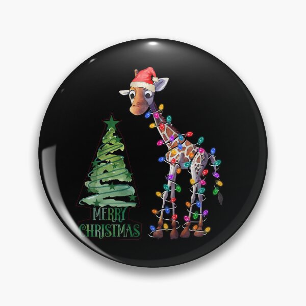 Item preview, Giraffe Logo - Christmas Giraffe - Giraffe Silhouette - Giraffe Wrapped In  Lights And Christmas Tree designed and sold by ImagesDesigns.