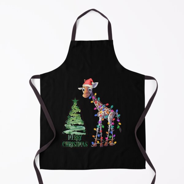 Item preview, Giraffe Logo - Christmas Giraffe - Giraffe Silhouette - Giraffe Wrapped In Lights And Christmas Tree designed and sold by ImagesDesigns.