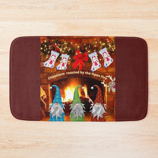Item preview, Christmas funny Gnomes roasting Chestnuts by the Open Fire funny designed and sold by 3TFashion.