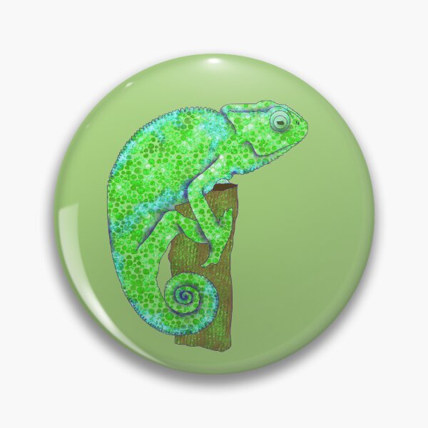 Item preview, Colorful Chameleon Love - Green Lizard designed and sold by LaRoach Digital Arts.
