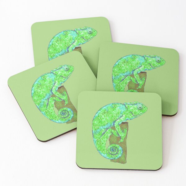 Item preview, Colorful Chameleon Love - Green Lizard designed and sold by LaRoach Digital Arts.
