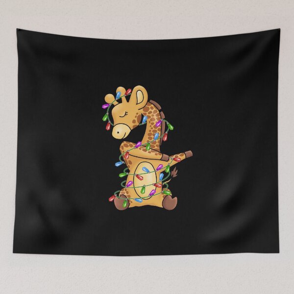 Item preview, Giraffe Logo - Christmas Giraffe - Giraffe Silhouette - Giraffe Dabbing Wrapped In Christmas  designed and sold by ImagesDesigns.