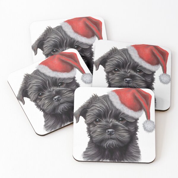 Artikelvorschau, Affenpinscher-Welpen-Weihnachtsentwurf entworfen und verkauft von Deanna Cathcart.