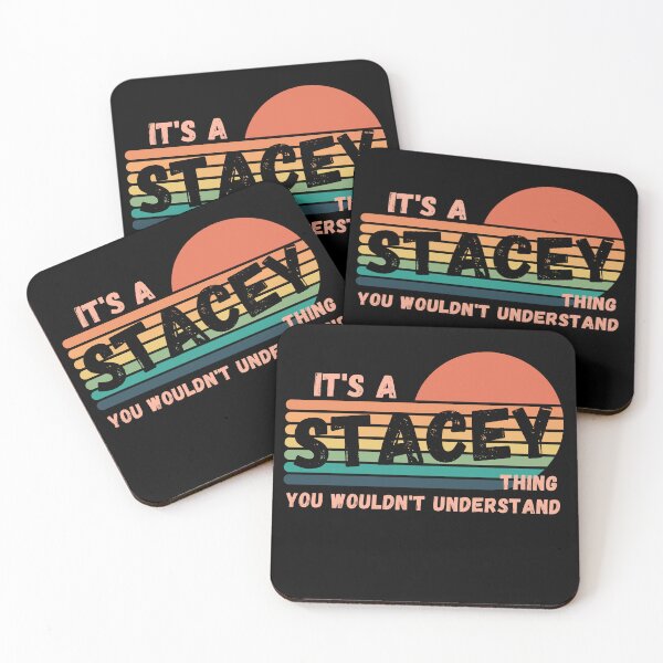 Item preview, It's a Stacey Thing You Wouldn't Understand Retro Sunset Strips Nametag designed and sold by 27th-Tee.