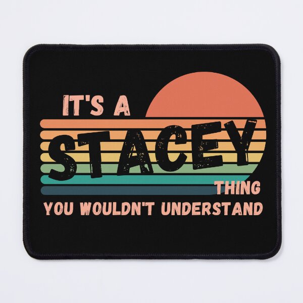 Item preview, It's a Stacey Thing You Wouldn't Understand Retro Sunset Strips Nametag designed and sold by 27th-Tee.