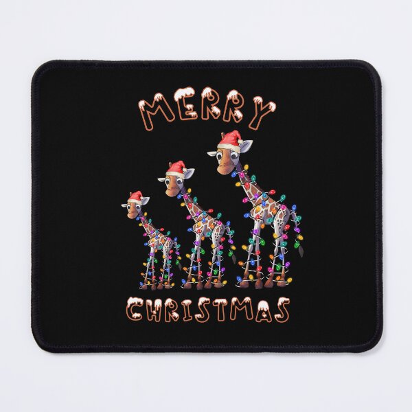 Item preview, Giraffe Logo - Christmas Giraffe - Giraffe Silhouette - 3 Giraffe  Wrapped In Christmas Lights designed and sold by ImagesDesigns.