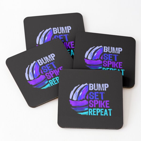 Item preview, Girls Volleyball Bump Set Spike Repeat Blue Purple Teen designed and sold by Best Selling ⭐⭐⭐⭐⭐(9.0).