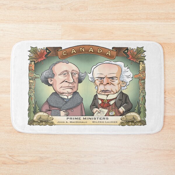 Item preview, Prime Ministers John A MacDonald & Wilfrid Laurier designed and sold by MacKaycartoons.