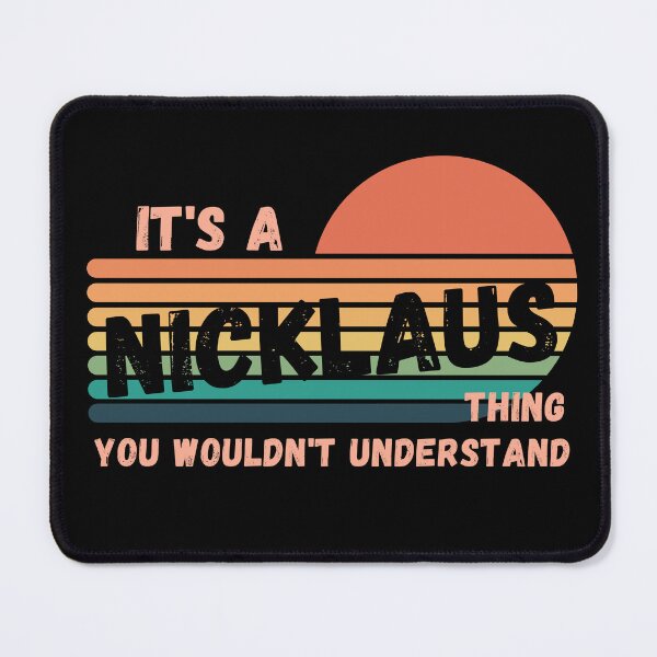 Item preview, It's a Nicklaus Thing You Wouldn't Understand Retro Sunset Strips Nametag designed and sold by 27th-Tee.