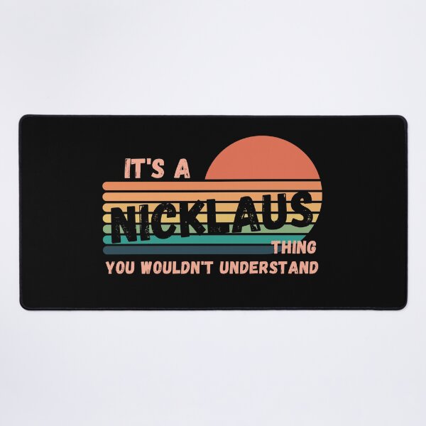 Item preview, It's a Nicklaus Thing You Wouldn't Understand Retro Sunset Strips Nametag designed and sold by 27th-Tee.