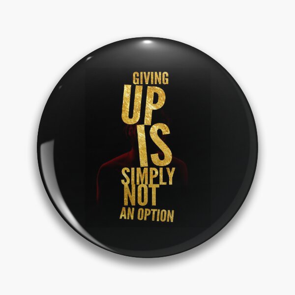 Item preview, Give up is simply not an option never give up, give, never, positive, typography, text, up, white, adidas, exercise, run, running, jogging, sprint, car designed and sold by ProFoot.