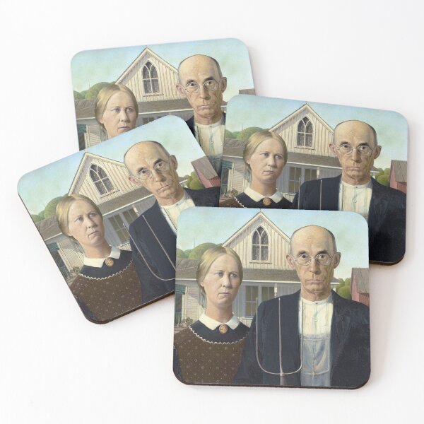Item preview, American Gothic Grant Wood designed and sold by The Crackerdale Emporium.