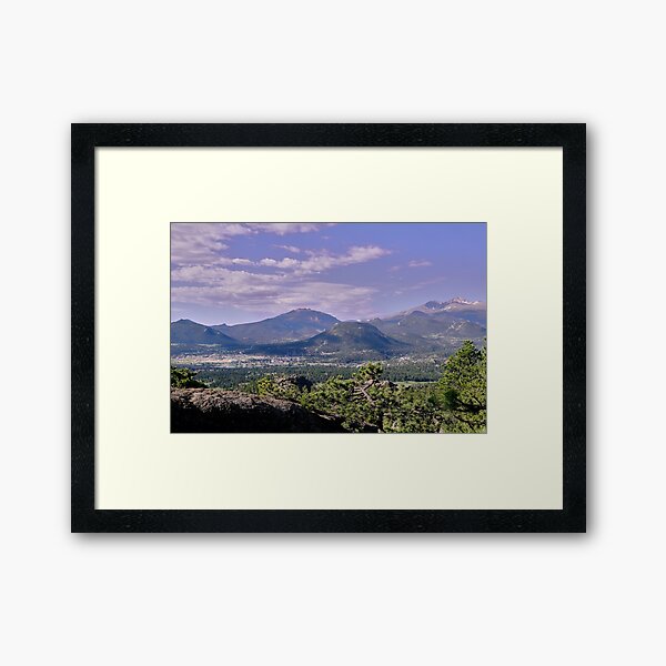 Rocky Mountain Park - View from Gem Lake Trail Framed Art Print