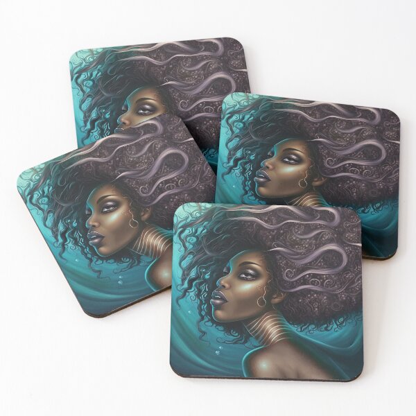 Item preview, Mermaid Portrait IV designed and sold by rosacrumpton.